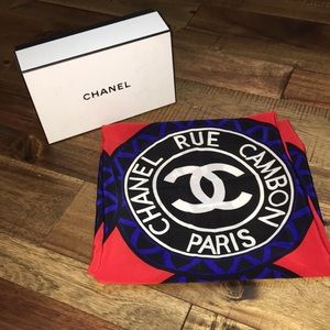 100% Silk Authentic Chanel Scarf